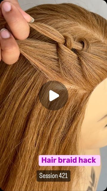 Hair Styles For Girls Braids, Easy Braided Hairstyles Medium Hair, Long Hair French Braid Styles, Braided Hair Designs, Sporty Updos For Long Hair, How To Braid My Own Hair, Knot Braids Hairstyles, Crazy Braids Hairstyles, Hair Styles Step By Step Easy