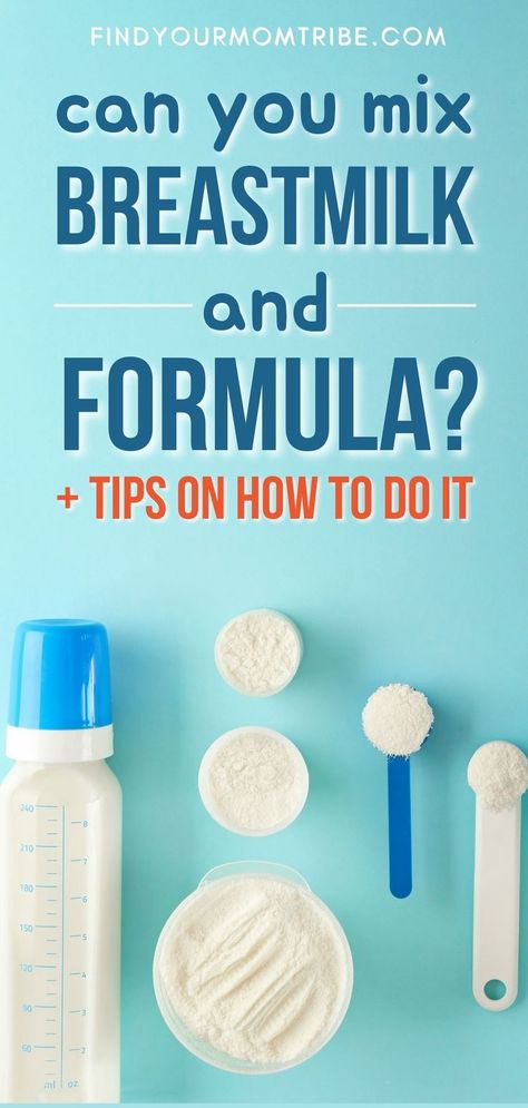 Can you mix formula and breastmilk? Absolutely. Here are three ways you can do it, including useful tips to help you get started. #baby #formula #breastmilk #breastfeeding #tips #advice #momtips #bottlefeeding #firsttimemom #howtomixformulaandbreastmilk #findyourmomtribe Mixing Breastmilk And Formula, Breastmilk Tips, Pace Feeding, Baby Formula Cans, Formula Fed Babies, Infant Feeding Guide, Boost Milk Supply, Low Milk Supply, Formula Milk