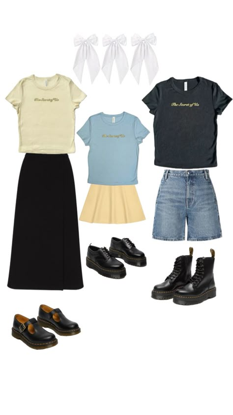 The Secret Of Us Gracie Abrams Outfits, Gracie Abrams Tsou Tour Fits, Gracie Abrams Concert Outfits Duo, Gracie Abram’s Concert Outfit, Gracie Abrams Concert Outfits Idea, Tsou Concert Outfit, Gracie Abrams Concert Outfits, Niall Horan Concert Outfit Ideas, Gracie Abrams Outfits