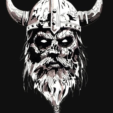 Ink drawing of a zombie, also known as a Draugr in Norse mythology. #inkdrawing #inkart #draugr #draugrchallenge #zombie #zombiewarrior #viking #vikingspirit #norse #norsemythology #norsepagan Viking Skull, Norse Pagan, Viking Tattoos, Norse Mythology, Tattoos Ideas, Ink Art, Ink Drawing, Zombie, Vikings