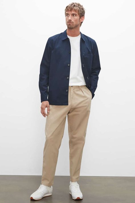 Khaki Men Outfit, Blue Top Black Pants, Khaki Outfit Men, Khaki Pants Outfit Men, Dress Shirt Outfit, Men’s Office, Navy Dress Shirt, Chinos Men Outfit, Khaki Pants Outfit