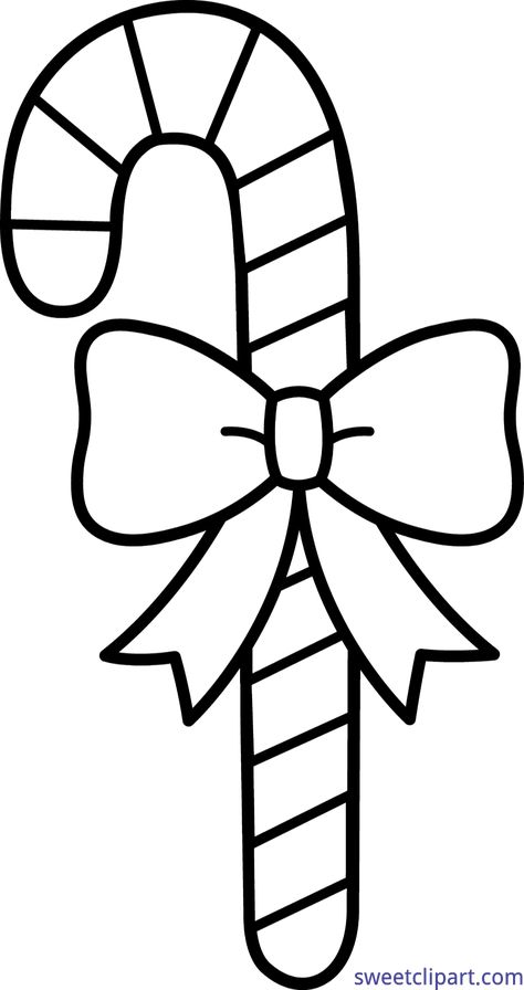 Sweet Clip Art - Cute Free Clip Art and Coloring Pages Clip Drawing, Drawing Library, White Library, Candy Cane Coloring Page, Candy Coloring Pages, Cartoon Bow, Free Christmas Coloring Pages, Drawing Doodles, Christmas Coloring Sheets