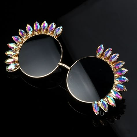 Oversize Mirror, Diy Sunglasses, Bling Sunglasses, Retro Shades, Glitter Glasses, Unique Sunglasses, Mirror Sunglasses, Sunglasses Women Designer, Fashion Eye Glasses