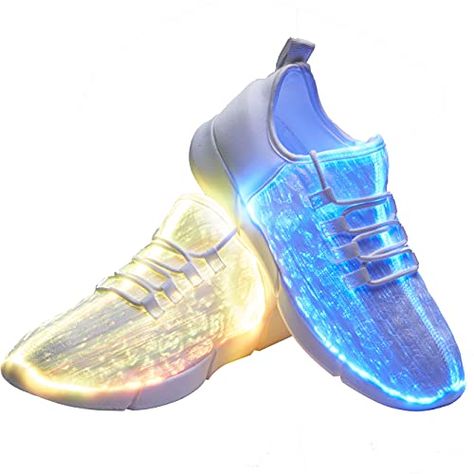 Light Up Sneakers, Led Shoes, Edc Outfits, Light Up Shoes, Clean Shoes, Fiber Optic, High Top Shoes, Kids Sneakers, Sneakers Men Fashion