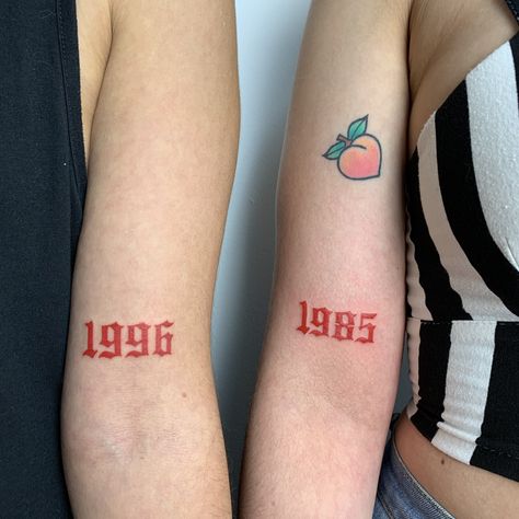 1996 1985 gothic by @ellepleure 1985 Tattoo Font, Gothic Font Year Tattoo, 1985 Tattoo Ideas, 1989 Tattoo Number, Red Number Tattoo, Gothic Number Tattoo, 1996 Tattoo Ideas, 1986 Tattoo, 1985 Tattoo