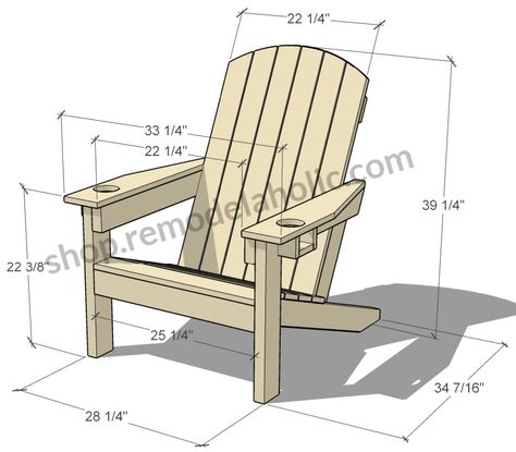 Small Outdoor Chairs, Printable Woodworking Plans, Adirondack Chairs Diy, Diy Wood Plans, Saw Table, Adirondack Chair Plans Free, Chair Woodworking Plans, Modern Adirondack Chair, Adirondack Chair Plans