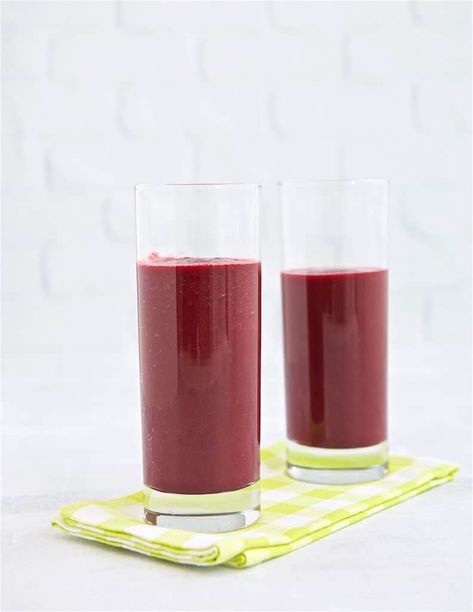 Mango Beet Breakfast Smoothie - Make Healthy Easy - Jenna Braddock RD