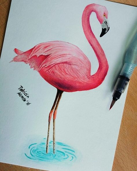 #work #draw #drawing #acrilics #pink #flamingo #illustration #art #JuventudArtista #patrialonsoilustracion Flamingo Bird Drawing, Black Canvas Painting Ideas, Black Canvas Painting, Painting On Small Canvas, Painting On Black Canvas, Flamingo Drawing, Flamingo Artwork, Canvas Painting Ideas For Beginners, Flamingo Illustration