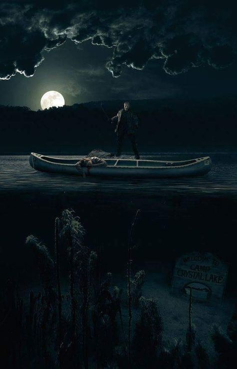 Friday the 13th Movie art find, Welcome to Camp Crystal Lake Jason Voorhees Art, Horror Tattoos, Scary Place, Jason Friday, Camp Crystal Lake, Horror Fanatic, Horror Movie Icons, Horror Artwork, Horror Monsters