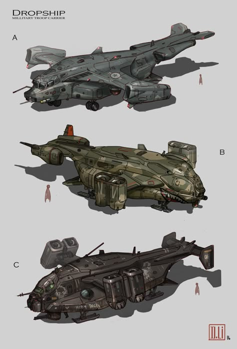 Sci Fi Helicopter, Sci Fi Dropship, Sci Fi Vtol, Wojskowy Humor, Future Military, Troop Carrier, Green Lizard, Concept Vehicles Sci Fi, Space Ships Concept