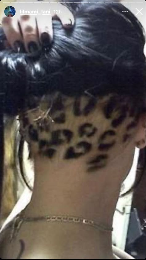 Undercut, Her Hair, Leopard Print, A Woman, Hair