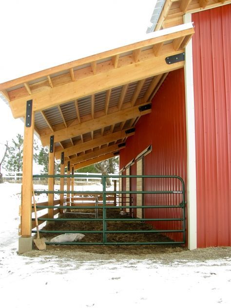 Shop With Horse Stalls, Cow Stall Ideas, Small Stable Ideas, Small Livestock Barn, 4 Stall Horse Barn Plans, Cow Barn Ideas, Cow Shelter, Horse Barn Doors, Horse Shelters