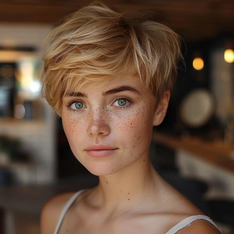 40 Modieuze Kapsels voor Kort Haar in 2024 Blonde Bob, Blonde Pixie, Hairstyles Haircuts, Hair Cuts, Hairstyles, Hair Styles, Hair