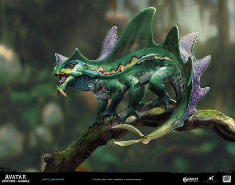 Pandora Art, Avatar Aesthetic, Frontiers Of Pandora, Avatar Animals, Speculative Evolution, Avatar Pandora, Avatar James Cameron, Fantasy Animals, Creature Artwork