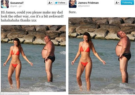 Designer James Fridman trolls social media users who ask him to edit their images James Fridman, Photoshop Fails, Photoshop Help, Photoshop Fail, Funny Photoshop, Dark Jokes, Good Omens Book, Mom Memes, Narcissistic Behavior