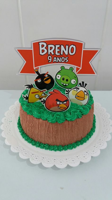 Angry Bird Cake Design, Angry Birds Birthday Cake, Angry Bird Party, Red Angry Bird, Angry Birds Cake, Angry Birds Party, Bday Themes, Birthday 24, Bird Party