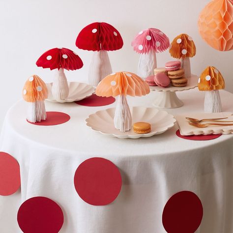 All Posts • Instagram Mushroom Decorations, Meri Meri Party, Fairy Garden Birthday Party, Honeycomb Decorations, Garden Party Birthday, Fairy Birthday Party, Party Room, Honeycomb Paper, Garden Birthday