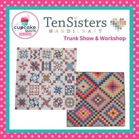 Ten Sisters Grid Quilts, Grid Panel, Fabric Kit, Half Square Triangles, Quilting Techniques, Quilting Tips, Sewing Skills, Sewing Basics, Pattern Names