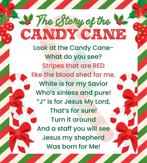 Meaning Of The Candy Cane Printable, Candy Cane Sayings For Kids, The Story Of The Candy Cane, The Legend Of The Candy Cane Printable, Story Of The Candy Cane Printable, Candy Cane Meaning Printable, Candy Cane Story Free Printable, Legend Of The Candy Cane Free Printable, Candy Cane Meaning