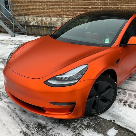 TeckWrap VCH306 Wild Orange Wrapped by @teamoverlay 👏 Official distributor in Canada @teckwrapcanada 🤝 | Instagram Tesla Colors, Wrapped Tesla, Tesla Sport, Tesla X, Car Paint Colors, Orange Car, Tesla Car, Tesla Model X, Wild Orange