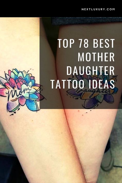 Unique Tattoos Mother Daughter, Mother Daughter Best Friend Tattoos, Mother Daughter Tattoos Meaningful Quotes, Mom And Daughter Animal Tattoos, Mother Daughter Shoulder Tattoos, Mother Daughter Unique Tattoos, Animal Mother Daughter Tattoos, Tiny Mother Daughter Tattoos Meaningful, Matching Wrist Tattoos Mother Daughters