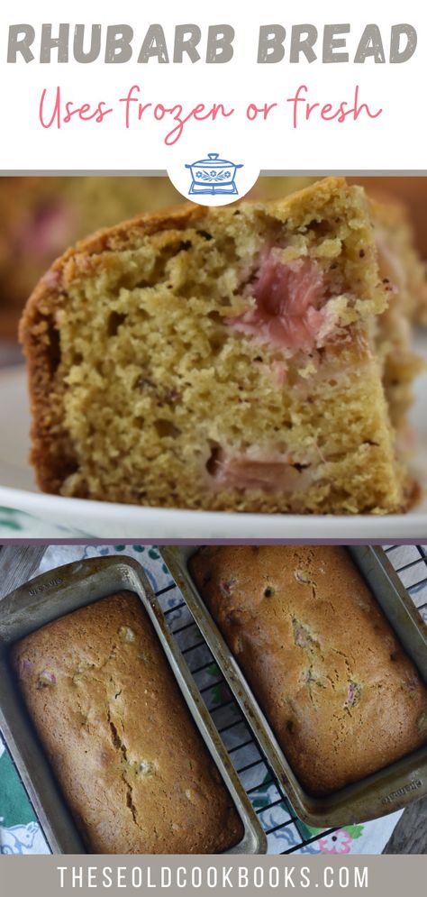 Rhubarb Bread Recipe with Fresh Rhubarb Making 2 Loaves Rhubarb Sweet Bread, Vegan Rhubarb Bread, Orange Rhubarb Bread, Buttermilk Rhubarb Bread, Rhubarb Butter Recipes, Recipes Using Frozen Rhubarb, Rhubarb Recipes With Buttermilk, Rhubarb Bread Recipe Healthy, Rhubarb Bread Recipes