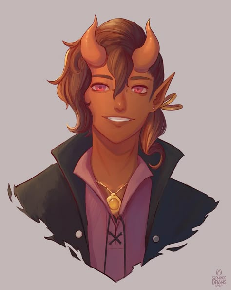 Orange Tiefling, Yellow Tiefling Male, Dnd Tiefling Male, Tiefling Fighter Male, Tiefling Investigator, Tiefling Ranger Dnd Male, Feytouched Tiefling, Dnd Tiefling, Demon Art