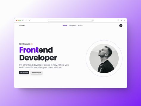 Purplefolio - Framer Portfolio Website For Web Developers by Luca Da Corte on Dribbble Framer Portfolio, Web Developer Portfolio Website, Web Developer Portfolio, Developer Portfolio, Personal Website Portfolio, School Websites, Clash Of Clans Hack, Website Developer, Desain Ui