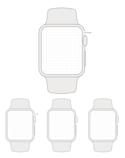 Smart Watch Drawing, Apple Watch Drawing, Watch Template, Watch Sketch, Wireframe Template, Free Apple Watch, Apple Watch Design, Paper Apple, Life Scrapbook