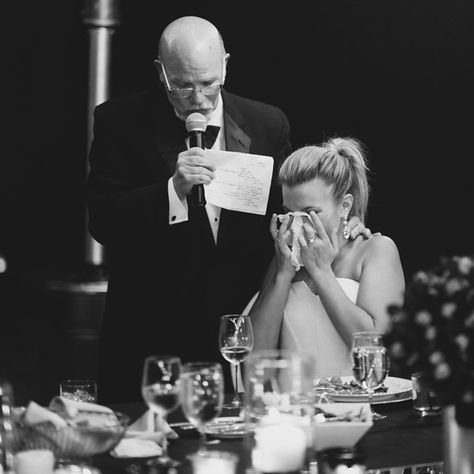 What’s the Best Time for Wedding Speeches at the Reception? | Brides Groom Speech Examples, Marital Advice, Wedding Speeches, Wedding Reception Planning, Reception Bride, Maid Of Honor Speech, String Lights Wedding, Best Speeches, Wedding Picture Poses