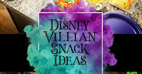 Disney Villainous Party Snacks Ideas I recently threw a  Villainous (Disney Board Game) themed party for my sister and thought I'd share the... Party Snacks Ideas, Game Themed Party, Disney Villain Party, Crazy Shakes, Disney Board Games, Villains Party, Board Game Party, Disney Dinner, Snacks List