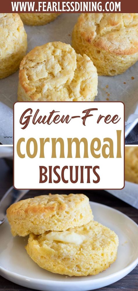 Gluten Free Cornmeal Muffins, Gluten Free Cornmeal Recipes, Cornmeal Recipes Gluten Free, Corn Bread Gluten Free, Gluten Free Vegan Biscuits, Cornmeal Biscuits Recipe, Cornmeal Biscuits, Gluten Free Cornbread Recipe, Gluten Free Bisquick