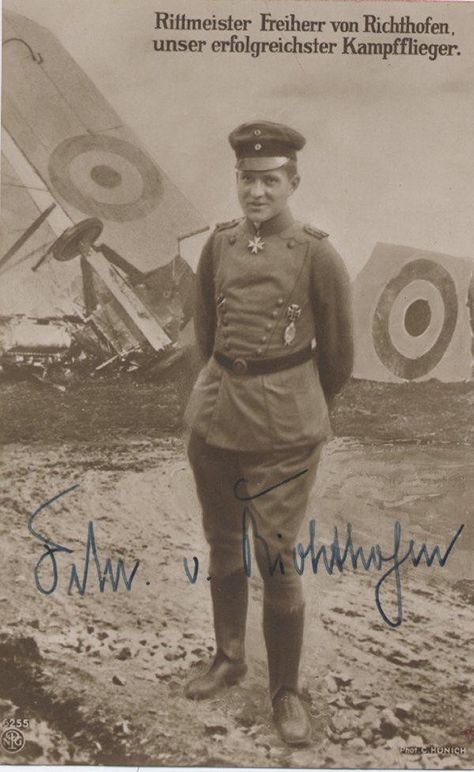 Richthofen signed sanke From Saya: Manfred signed this sanke card. My family altogether own probably five of these same signed sanke cards, but I only needed to upload one. it is an edited photo, with british crash in the back. manfred is so cute and modest.https://www.flickr.com/photos/redrichthofen/5401846694/in/photostream/ Red Baron Plane, Ww1 Pictures, Manfred Von Richthofen, The Red Baron, Airplane Poster, Helmet Art, Ww1 Aircraft, Old Planes, Wwii Plane