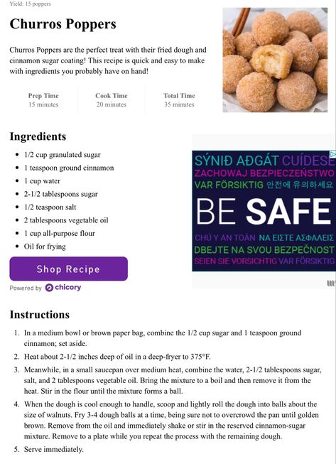 Churro Poppers Recipe, Churro Balls Recipe, Baker Knowledge, Churro Poppers, Churro Balls, Churro Recipe, Easy Churros Recipe, Churros Recipe, Easy No Bake Cheesecake