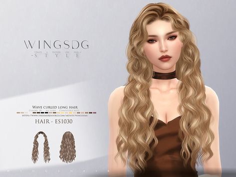 Sims 4 Wavy Hair Cc Alpha, Sims 4 Cc Long Wavy Hair, Sims 4 Cc Hair Alpha Long, Wavy Hair Sims 4 Cc, Sims 4 Curly Hair Cc Alpha, Curled Long Hair, Sims 4 Curly Hair, Vampire Hair, Mods Sims 4