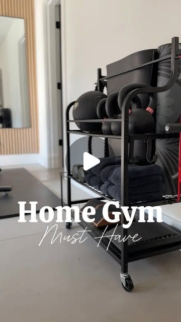 Karey | Home Build | Home Design | Home Life on Instagram: "Finally found the perfect solution to keep my home gym organized! 🙌 This storage rack from Amazon has totally transformed my space — no more tripping over weights or searching for my gear. Now everything has its place, and I’m loving the clean, clutter-free vibe during every workout. 🏋️‍♀️✨

Comment SHOP below to receive a DM with the link to shop this post on my LTK ⬇ https://liketk.it/4ZoYA #ltkhome

@mythinglogic #mythinglogic #HomeGymGoals #OrganizedFitness #AmazonFind #WorkoutMotivation #homegym #equipmentorganization #storagemusthave #homegymmusthave" Diy Workout Equipment Storage, Weight Storage Ideas Home Gyms, Weight Storage Ideas, Small Gym Room Ideas, Small Gym Room, Workout Equipment Storage, Gym Room Ideas, Fitness Equipment Storage, Gym Organization