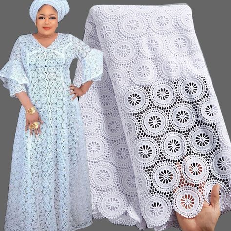 Dry Lace Styles, Dry Lace Styles Nigerian, Cord Lace Gown Styles Nigerian, Guipure Lace Dress, Dry Lace Gown Styles Nigerian, Dry Lace Styles Nigerian Outfit, Lace Styles Nigerian, Lace Fabric African, Nigerian Fabric White