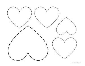 Download these free heart templates for your craft projects and gifts. These PDF printable heart templates are fun and easy to use. #crafts #printable Small Heart Template Free Printable, Applique Templates Free, Hearts Template, Heart Shapes Template, Printable Heart Template, Crafts Printable, Heart Gift Tags, Heart Stencil, Heart Printable