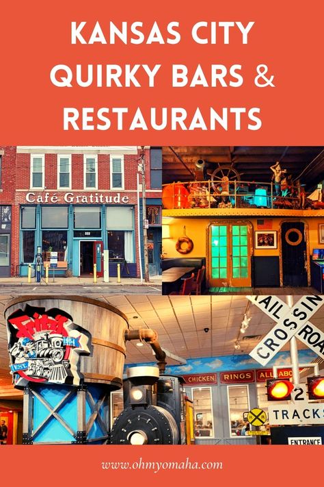 11 Quirky Bars & Unique Restaurants In Kansas City - Oh My! Omaha Kansas City Things To Do, Kansas City Attractions, Kansas City Bars, Branson Missouri Vacation, Kansas Travel, Kansas City Restaurants, Outdoor Restaurants, Overland Park Kansas, Travel Apps