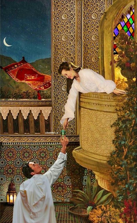 Old Arab Art, Moroccan Painting, Arab Love, Art Marocain, Morocco Art, Morocco Aesthetic, Moroccan Aesthetic, Stile Hijab, Moroccan Women