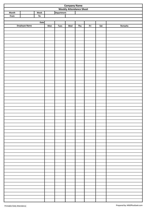 Attendance Sheet In Excel, Attendance Register, Attendance Sheet, Excel Templates