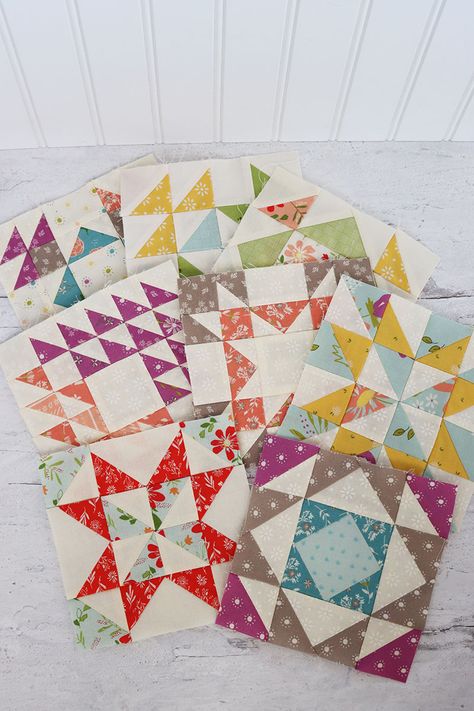 A Quilting Life Block Of The Month 2022, 12 Month Quilt Blocks, Quilt Block Of The Month Free, 8” Quilt Blocks, Mini Quilt Ideas, Block Of The Month Quilt Patterns, Free Block Of The Month Quilt Patterns, Monthly Quilt Blocks, 6” Quilt Blocks