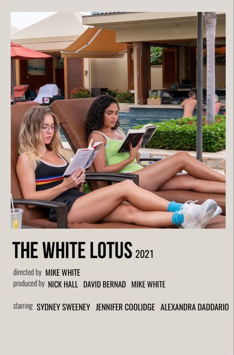 minimal polaroid series poster for the white lotus The White Lotus Series, White Lotus Series, Photo Wall Aesthetic, Series Posters, Jennifer Coolidge, Tv Shows To Watch, The White Lotus, Series Poster, Wall Aesthetic