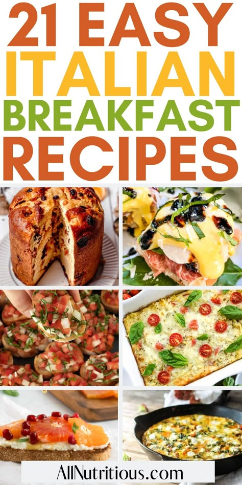 Italian Recipes Breakfast, Breakfast Recipes Italian, Traditional Italian Breakfast Recipes, Summer Recipes Breakfast, Classic Brunch Foods, Italian Brunch Recipes, Italian Breakfast Recipes Authentic, Italian Breakfast Ideas, Breakfast Pasta Recipes