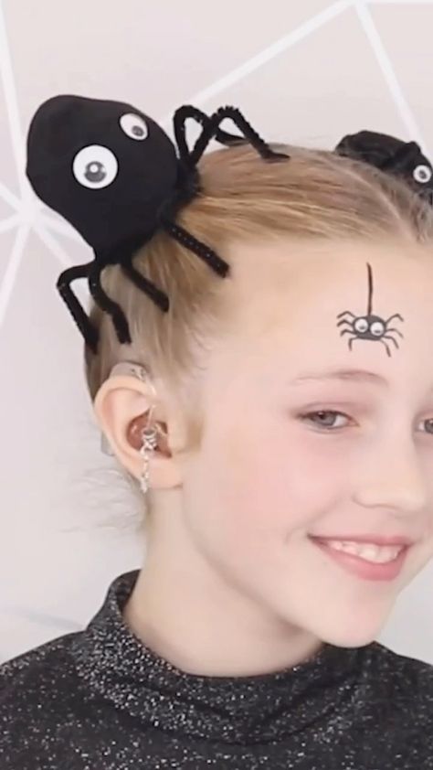 Beth Belshaw on Instagram: "Ghost and Spider Halloween Hairstyles 👻 Follow for more tutorial 💕 . . . #hairvideo #frenchbraids #peinados #braidinspo #dutchbraid #easyhair #trenzas #weddinghairinspo #bridalhairinspo #infinitybraid #прически #tutorial #promhair #bridalhairinspo #dutchbraids #braiding #braids #braidedhairstyle #hairstyle #weddinghairstyles #weddinghair #fishtailbraid" Trucco Hallowen, Easy Halloween Hairstyles, Halloween Hairstyle, Halloween Hairstyles, Infinity Braid, Spider Halloween, Stop Scrolling, Box Braid, Cute Makeup Looks