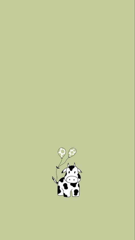 Sage Green Cow Print Wallpaper, Cute Farm Wallpapers, Animated Cow Wallpaper, Cow Screensaver, Green Cow Wallpaper, Cow Aesthetic Wallpaper Iphone, Wallpaper Backgrounds Cow, Silly Wallpapers Iphone, Cute Cow Wallpaper Iphone