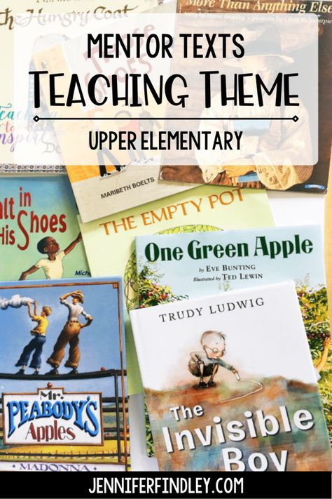 Read Alouds to Teach Theme | Mentor Texts for Reading Series Teaching Theme, Teaching Themes, Reading Themes, 5th Grade Ela, Middle School Reading, 5th Grade Reading, 4th Grade Ela, 4th Grade Reading, 3rd Grade Reading