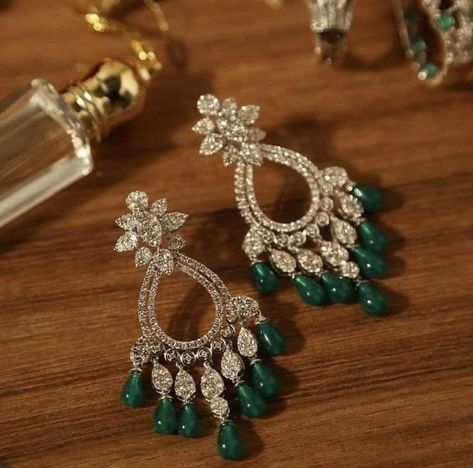 Diamond earrings indian