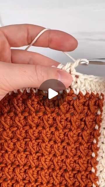 Crochet.com on Instagram: "Crab Stitch magic, brought to you by @theturtletrunk!   🦀 Tutorial: Crab Stitch aka Reverse Single Crochet ✨ Pattern: Farmhouse Table Runner by @theturtletrunk 🧶 Yarn: Dishie in Swan, Sunbaked, and Mushroom (Crochet.com)   Tips from @theturtletrunk 🗣️: "Like the name suggests, you’re just working a single crochet in reverse! If you’re right handed: Instead of working to the left like you would normally, you’re going to work the opposite direction. This creates a twist in the single crochet stitch, giving it a really cool edge!  If left handed, you’ll work this stitch to the right instead of left.  The crab stitch / reverse single crochet is perfect for borders! Use on blankets, table runners or placemats, coasters, baskets, and so much more!  If this looks too Crochet Crab Stitch Border, Border Stitch, Mushroom Crochet, Farmhouse Table Runner, Crazy Crochet, Reverse Single Crochet, Crochet Border, Farmhouse Table Runners, Crochet Blanket Pattern Easy