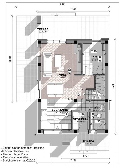 13 Beautiful Houses With Stunning Attic (Floor Plans Included) Angled Roof, Home Blueprints, Attic Floor, Filipino House, Two Storey House Plans, Free Floor Plans, Beautiful Small Homes, 2 Storey House Design, Free House Plans